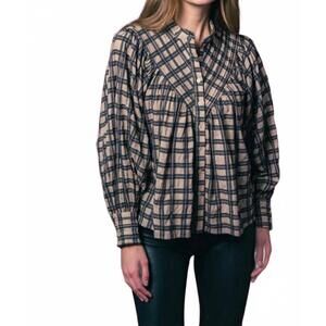 NEW THE SHIRT plaid shiv ruffled shirt in plaid